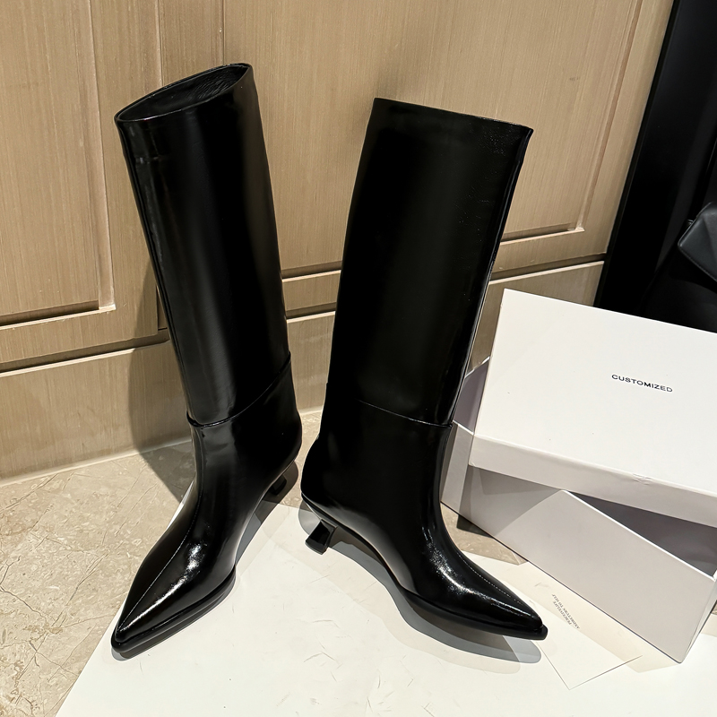 QUTAA Fashion News Women Knee  - Knee High Boots Women 评论和价格