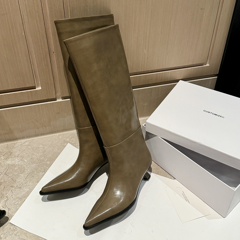 QUTAA Fashion News Women Knee  - Knee High Boots Women 评论和价格