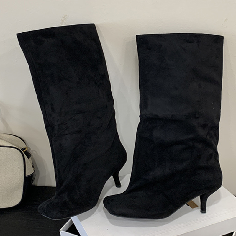 Winter Street Punk Round Toe W - Knee High Boots Women 评论和价格