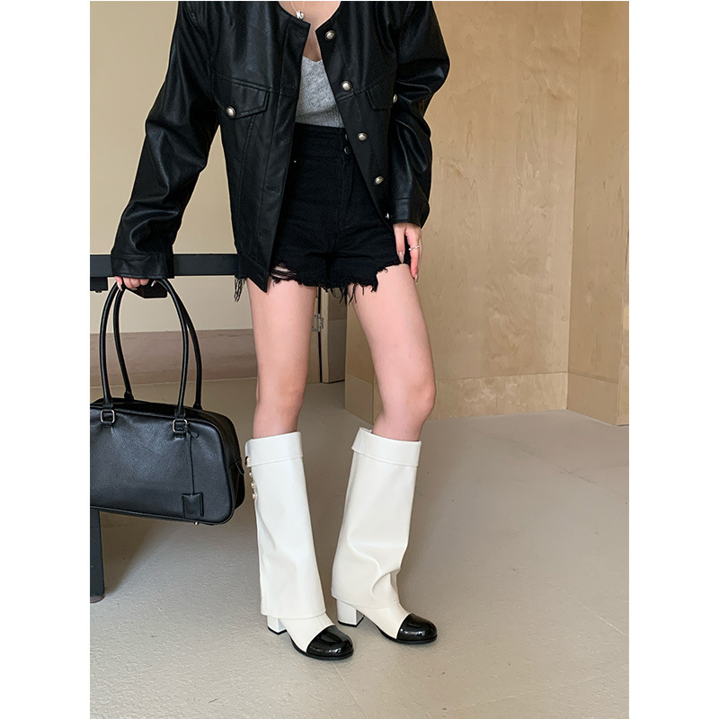 French style small fragrant ro - Sock Boot Women 评论和价格