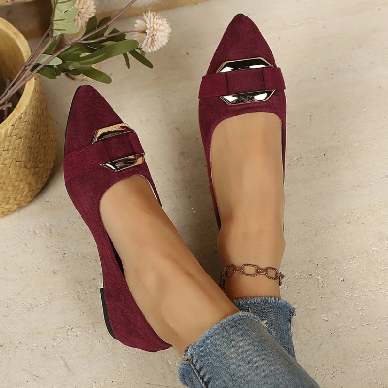 Women's Pointed Toe Suede Flat - Women'S Shoes Clogs 评论和价格