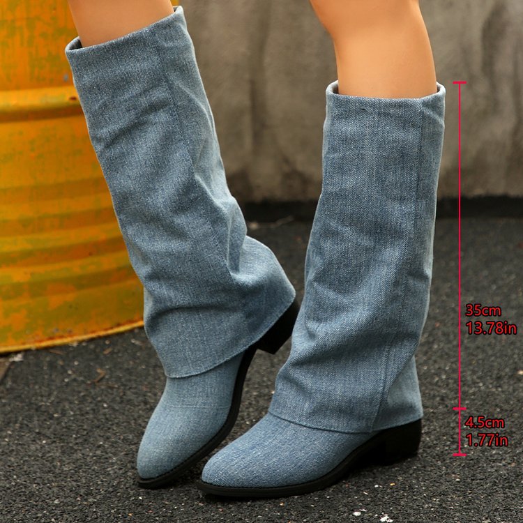 Cowboy boots 2025 new autumn a - Sock Boot Women 评论和价格
